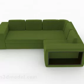 Green Multi-seats Sofa Furniture V3 3d model