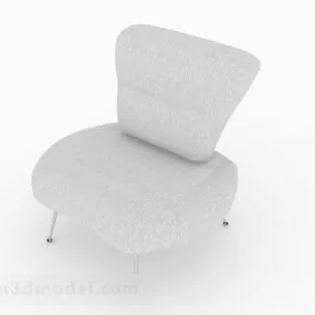 Gray Simple Sofa Chair Furniture 3d model