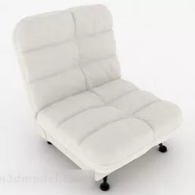 White Minimalist Sofa Chair Furniture 3d model