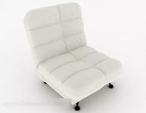 White Minimalist Sofa Chair Furniture 3d model White Minimalist Sofa Chair Furniture 3d model