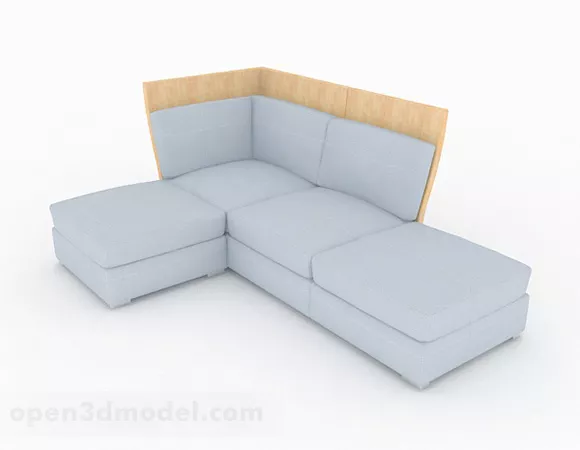Gray Multi-seats Sofa Furniture V1 3d model Gray Multi-seats Sofa Furniture V1 3d model