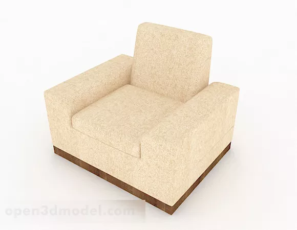 Yellow Sofa Chair Furniture 3d model Yellow Sofa Chair Furniture 3d model