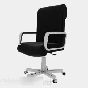 Black Office Chair Furniture 3d model