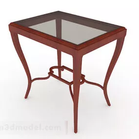 Vintage Glass Table Furniture 3d model