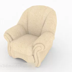 Yellow Single Sofa Furniture V1 3d model