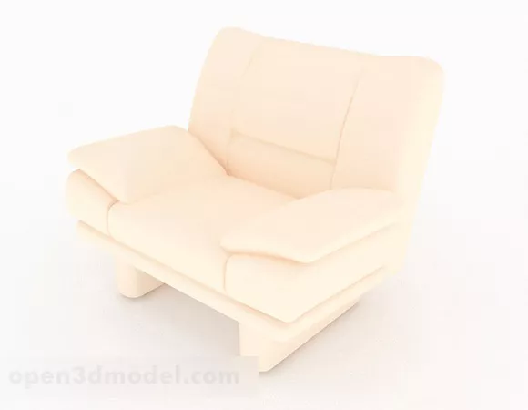 Yellow Home Single Sofa Furniture V2 3d model Yellow Home Single Sofa Furniture V2 3d model