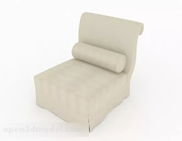 Brown Minimalist Single Sofa Furniture V4 3d model Brown Minimalist Single Sofa Furniture V4 3d model