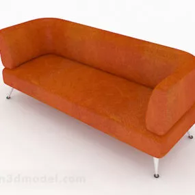 Orange Love Sofa Furniture 3d model