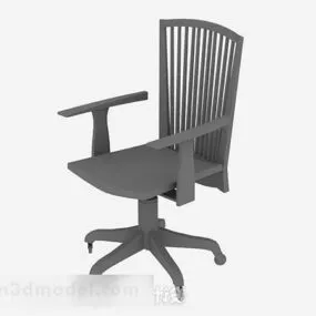 Gray Office Chair Design 3d model