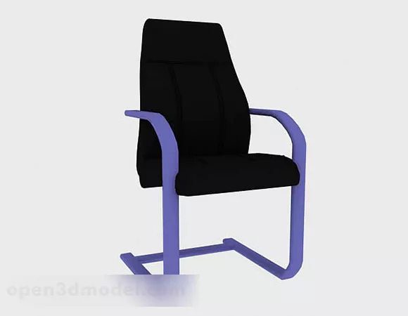 Black Leisure Chair Design 3d model Black Leisure Chair Design 3d model