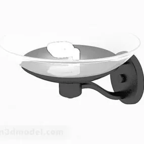 Gray Glass Wall Lamp 3d model
