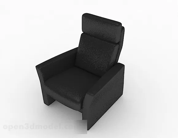 Black Single Sofa Design V1 3d model Black Single Sofa Design V1 3d model