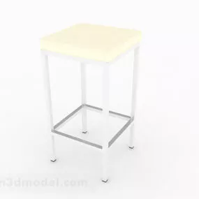Yellow Minimalist Lounge Chair Design 3d model