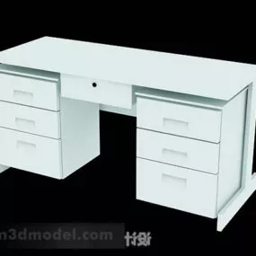 Simple Desk Design V1 3d model