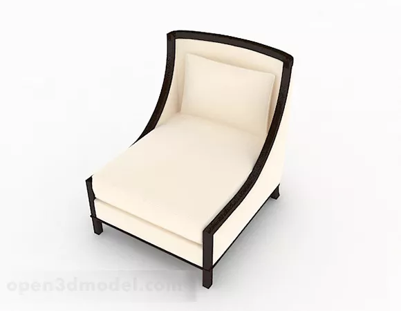 Yellow Fabric Elegant Single Armchair Design 3d model Yellow Fabric Elegant Single Armchair Design 3d model