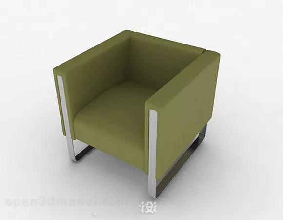 Green Leisure Single Armchair 3d model Green Leisure Single Armchair 3d model