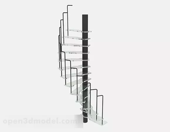 Iron Stairs 3d model Iron Stairs 3d model