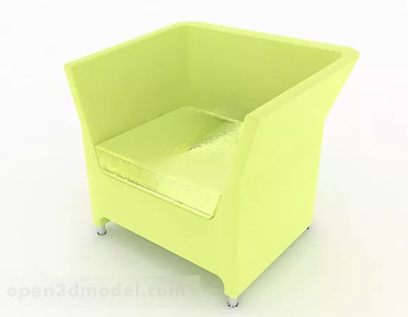 Green Minimalist Single Sofa V1 3d model Green Minimalist Single Sofa V1 3d model