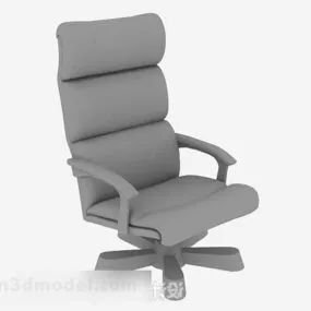 Gray Wheel Office Chair 3d model