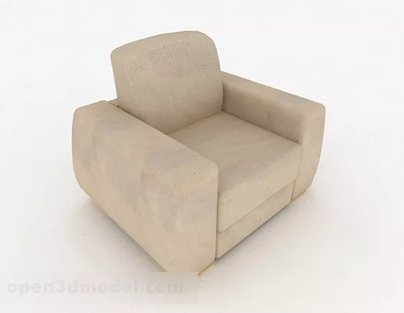 Home Simple Style Single Armchair 3d model Home Simple Style Single Armchair 3d model