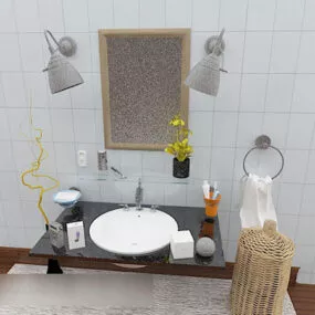 Modern Bathroom Sanitary 3d model