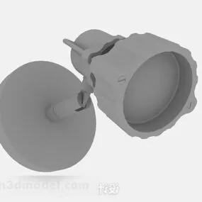 Wall Mount Gray Spotlight 3d model