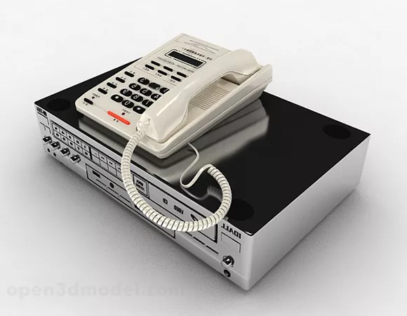 Wireless Office Phone Nokia Style 3d model