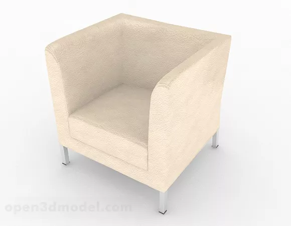 Light Brown Fabric Single Sofa Chair 3d model Light Brown Fabric Single Sofa Chair 3d model