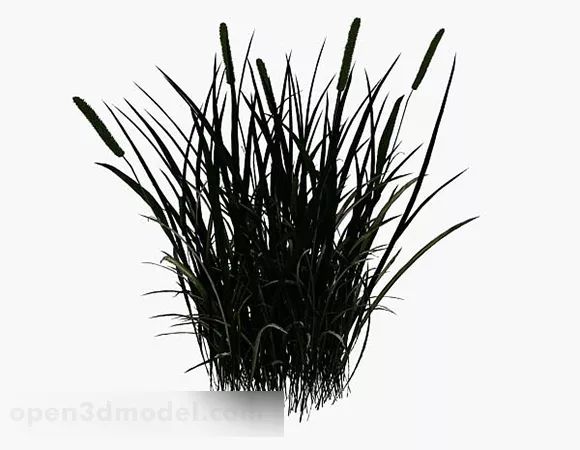 Realistic Yellow Grass Plant 3d model