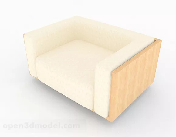 Yellow Minimalist Single Sofa Chair V1 3d model Yellow Minimalist Single Sofa Chair V1 3d model