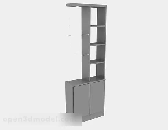 Gray Paint Simple Home Cabinet 3d model Gray Paint Simple Home Cabinet 3d model