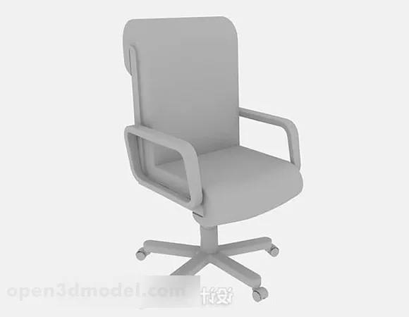 Gray Office Chair Lowpoly 3d model Gray Office Chair Lowpoly 3d model