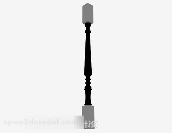 Iron Railing Antique Pattern 3d model