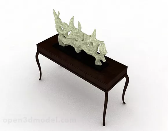 Furniture Console Table With Sculpture 3d model Furniture Console Table With Sculpture 3d model