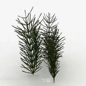 Green Grass Garden Tree 3d model