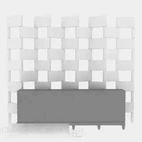 Home Porch Cabinet Gray Color 3d model