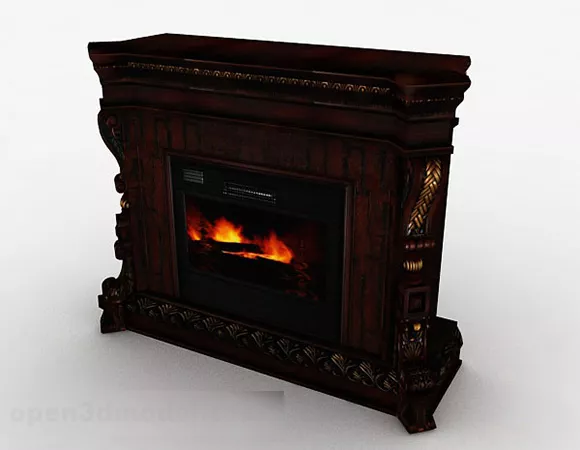 Fireplace Marble Finished 3d model