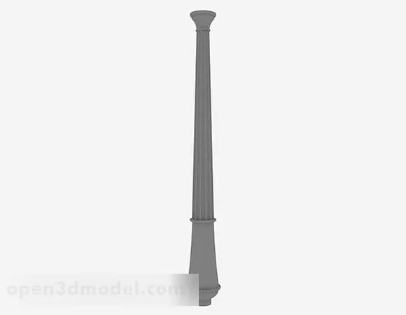 Steel Railing 3d model