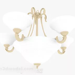 European Classic Home Chandelier 3d model