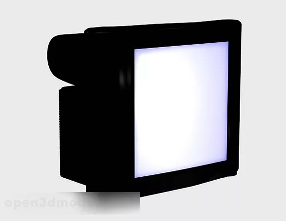 Black Crt Television 3d model Black Crt Television 3d model