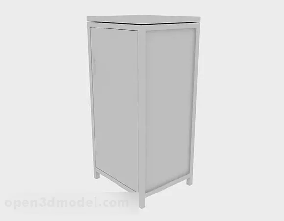 White Wardrobe Ikea 3d model