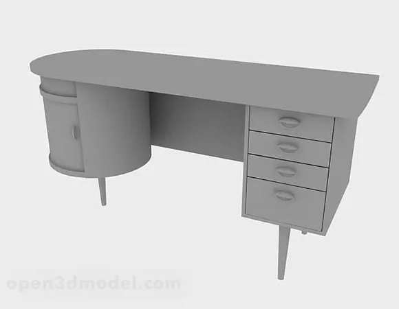 Office Desk Mdf Furniture 3d model Office Desk Mdf Furniture 3d model