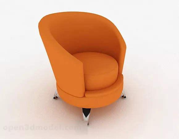 Two Oranges Fruit 3d model