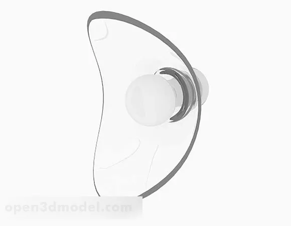 Simple Glass Wall Lamp 3d model Simple Glass Wall Lamp 3d model