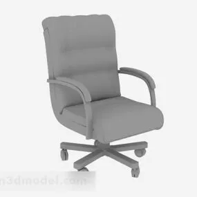 Wheel Office Chair Gray Color 3d model