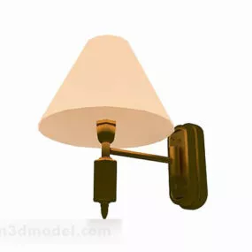 Yellow Wall Lamp Decor 3d model