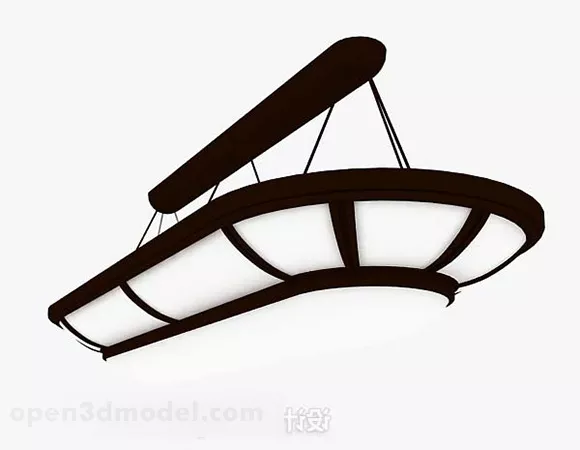 Brown Ceiling Lamp Decor 3d model Brown Ceiling Lamp Decor 3d model