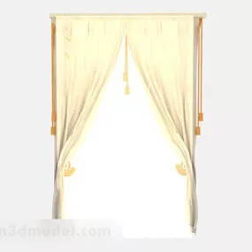 Yellow Curtain 3d model