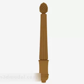 Brown Pillar 3d model
