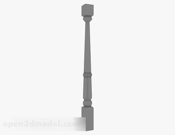 Cylinder Pillar Stone Material 3d model